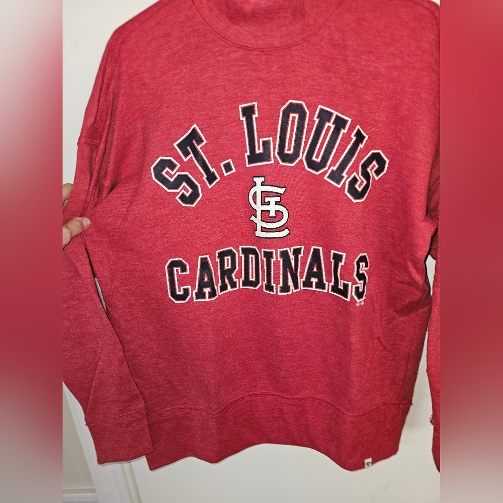 St Louis Cardinals Mock Neck Sweatshirt